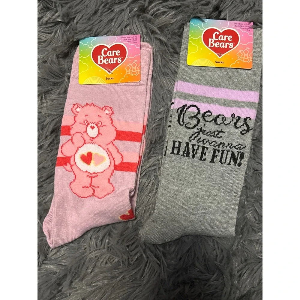 Care bears socks‎ (two pairs) nwt